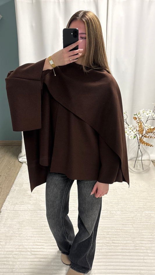 Manteau écharpe intégré